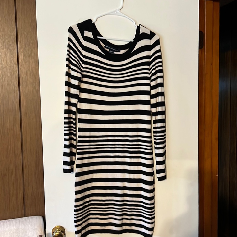 French Connection Black & White Sweater